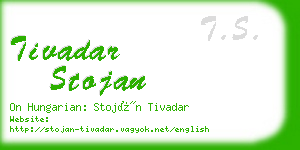 tivadar stojan business card